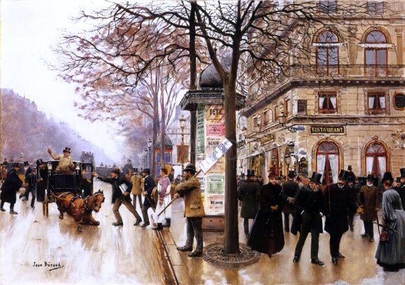  Jean-Georges Beraud Street Scene - Art Print