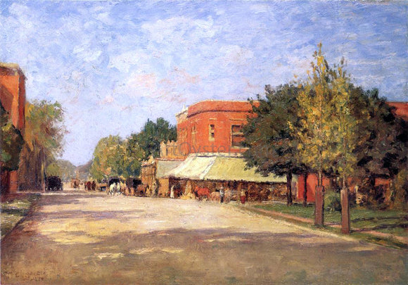  Theodore Clement Steele Street Scene - Art Print