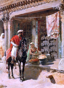  Edwin Lord Weeks Street Vendor, Ahmedabad - Art Print