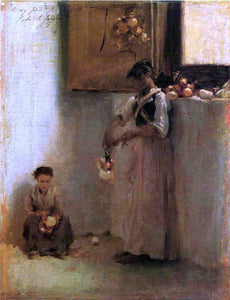  John Singer Sargent Stringing Onions - Art Print