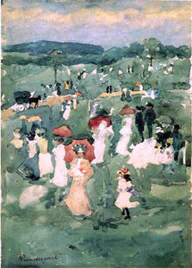  Maurice Prendergast Strolling in the Park (also known as In the Park) - Art Print