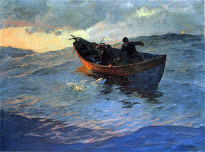  Edward Potthast A Struggle for the Catch - Art Print
