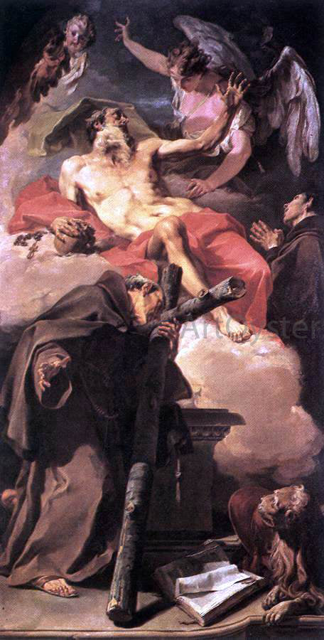  Giambattista Pittoni Sts Jerome and Peter of Alcantara - Art Print