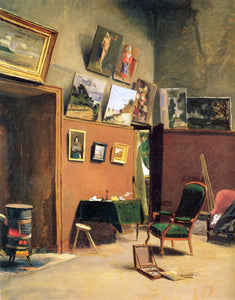  Jean Frederic Bazille A Studio in the rue de Furstenberg - Art Print