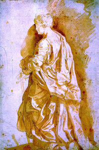  Peter Paul Rubens Study for a Standing Female Saint - Art Print