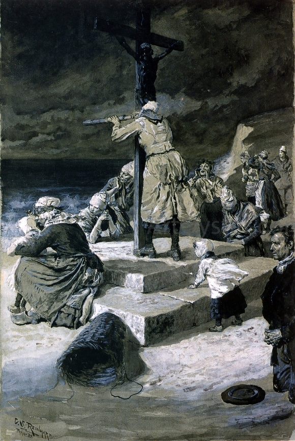  Charles Stanley Reinhart Study for Awaiting the Absent - Art Print