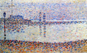  Georges Seurat Study for 'The Channel at Gravelines' - Art Print