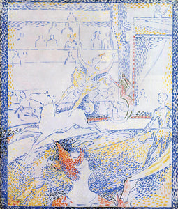  Georges Seurat Study for 'The Circus' - Art Print