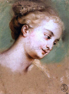  Nicolas Vleughels Study for the Head of Campaspe - Art Print