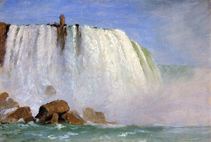  Frederic Edwin Church Study for "Under Niagara" - Art Print