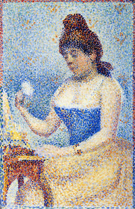  Georges Seurat Study for 'Young Woman Powdering Herself' - Art Print