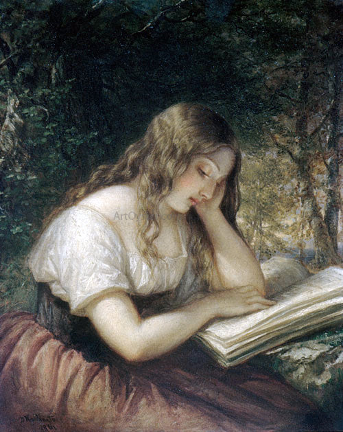  Daniel Huntington Study In A Wood - Art Print
