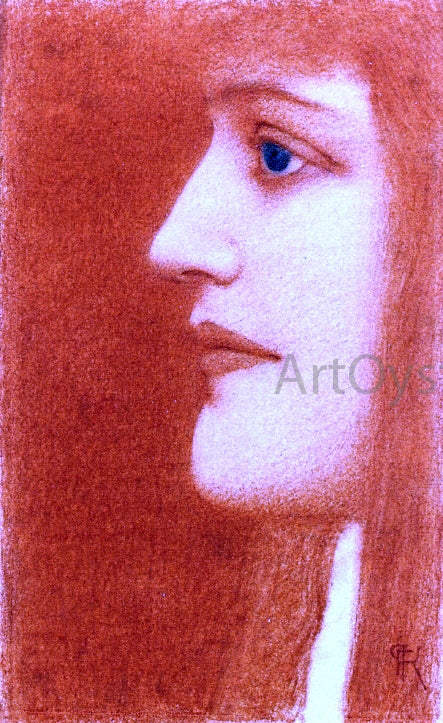  Fernand Khnopff Study of a Woman - Art Print