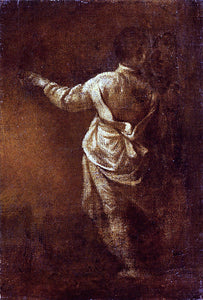  Donato Creti Study of a Young Boy, Seen From Behind - Art Print