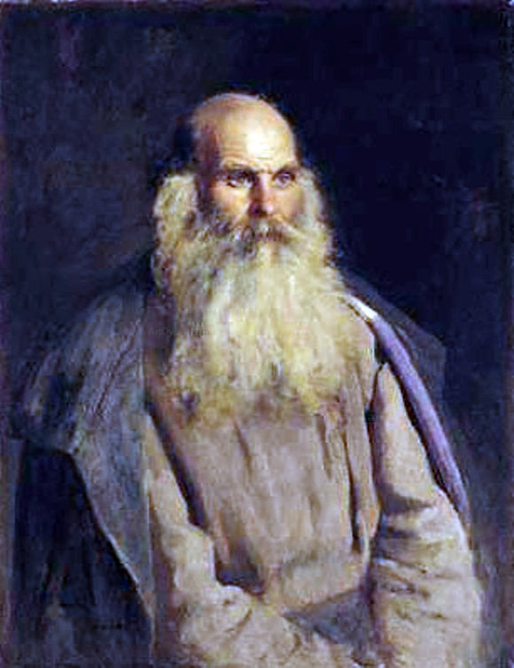  Ilia Efimovich Repin Study of an Old Man - Art Print