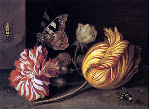  Balthasar Van der Ast Study of Flowers and Insects - Art Print