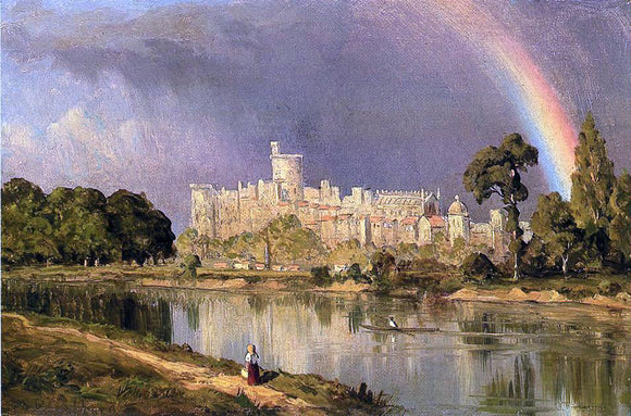  Sanford Robinson Gifford Study of Windsor Castle - Art Print