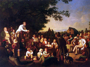  George Caleb Bingham Stump Speaking - Art Print