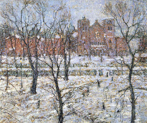  Ernest Lawson Stuyvesant Square in Winter - Art Print
