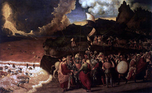  Andrea Previtali Submersion of Pharaoh in the Red Sea - Art Print