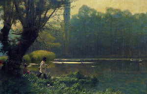  Jean-Leon Gerome Summer Afternoon on a Lake - Art Print