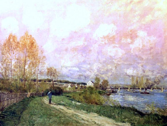  Alfred Sisley Summer at Bougival - Art Print