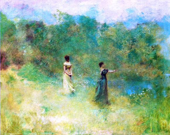  Thomas Wilmer Dewing Summer - Art Print