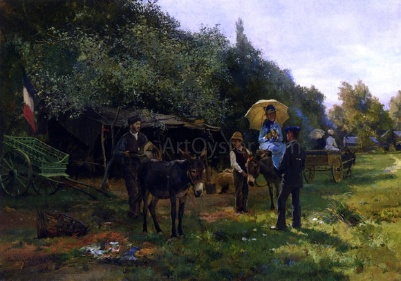  Eugene Alexis Girardet Summer Excursion - Art Print