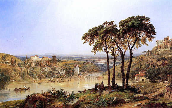  Jasper Francis Cropsey Summer, Noonday on the Arno - Art Print
