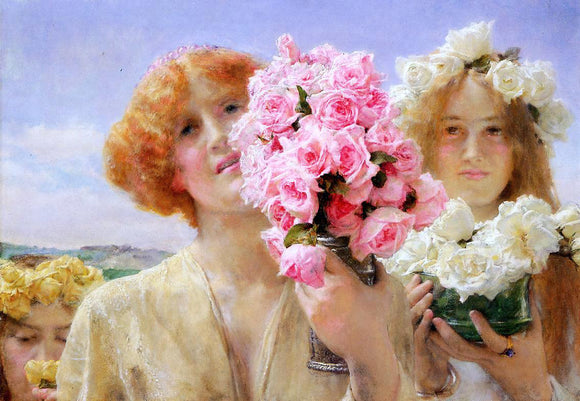  Sir Lawrence Alma-Tadema Summer Offering - Art Print