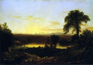  Thomas Cole Summer Twilight: A Recollection of a Scene in New England - Art Print