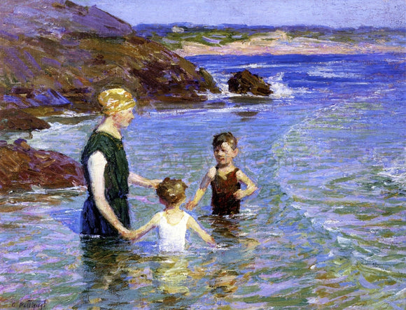  Edward Potthast Summer Wading - Art Print