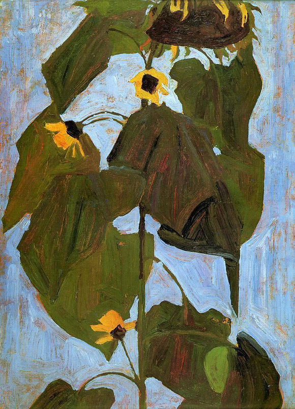  Egon Schiele Sunflower I - Art Print