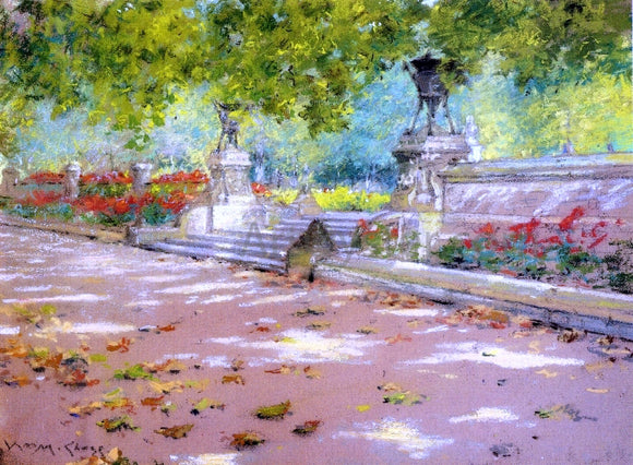  William Merritt Chase Sunlight and Shadow in Prospect Park (also known as Sunlight and Shadow) - Art Print
