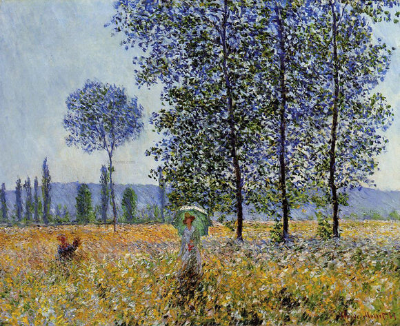  Claude Oscar Monet Sunlight Effect Under the Poplars - Art Print