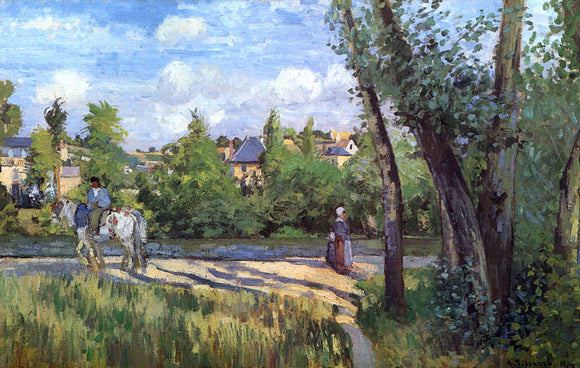  Camille Pissarro Sunlight on the Road - Pontoise - Art Print