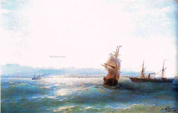  Ivan Constantinovich Aivazovsky Sunny day - Art Print