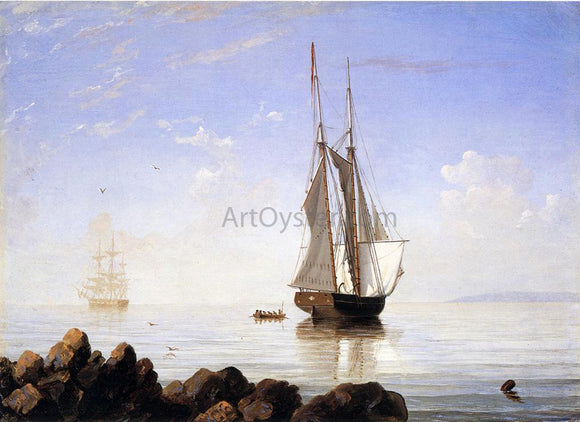  Fitz Hugh Lane Sunny Morning, Gloucester Harbor - Art Print