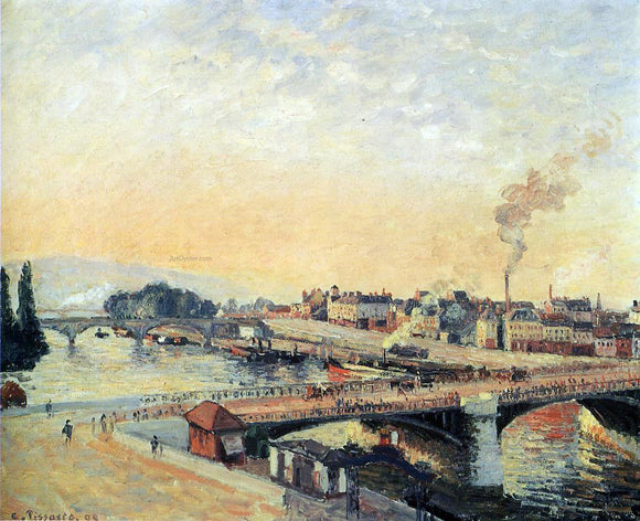  Camille Pissarro Sunrise, Rouen - Art Print