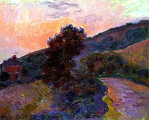  Claude Oscar Monet Sunset at Giverny - Art Print