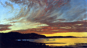  Frederic Edwin Church Sunset, Bar Harbor - Art Print