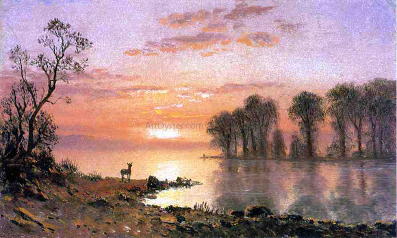  Albert Bierstadt Sunset - Art Print