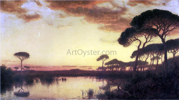  William Stanley Haseltine Sunset Glow, Roman Campagna - Art Print
