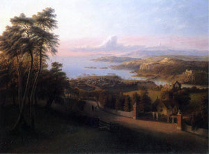  George Harvey Sunset in a Rural Landscape - Art Print