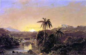  Frederic Edwin Church Sunset in Ecuador - Art Print