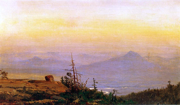  Jervis McEntee Sunset in the Catskills - Art Print