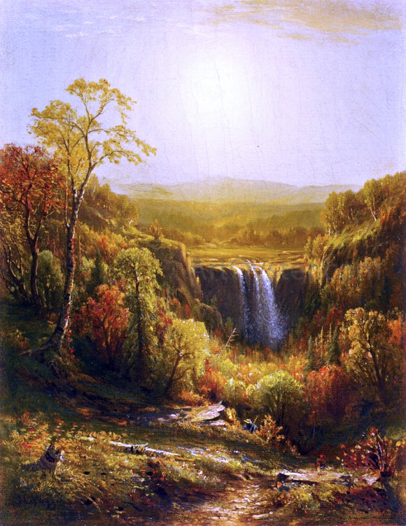  John Carleton Wiggins Sunset, Kaaterskill Falls - Art Print