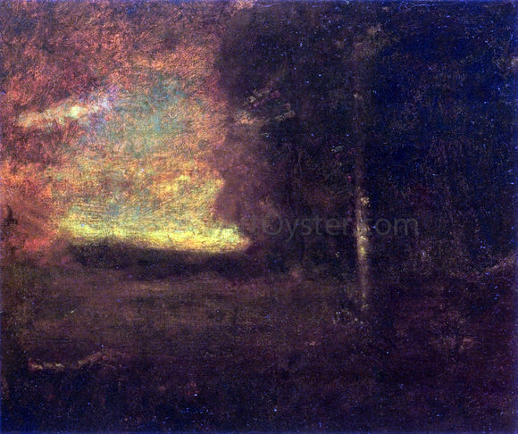  George Inness Sunset Landscape - Art Print