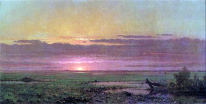  Martin Johnson Heade Sunset Marshland, New Jersey - Art Print