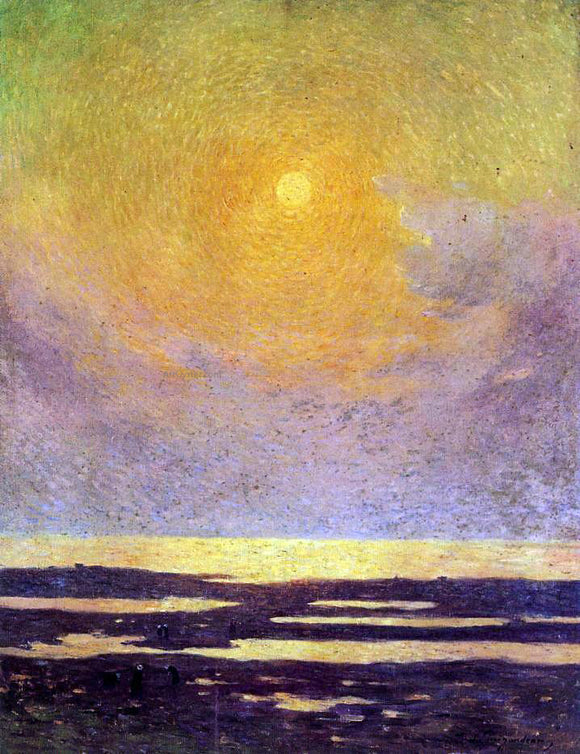  Ferdinand Du Puigaudeau Sunset on the Coast - Art Print